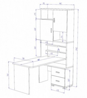 Стол компьютерный Домино СР-720/180 в Покачах - pokachi.mebel24.online | фото 2