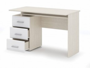 Стол компьютерный Симба Дуб белфорт-Белый глянец в Покачах - pokachi.mebel24.online | фото 2