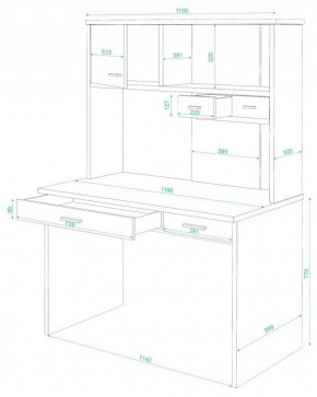 Стол компьютерный СК-60 в Покачах - pokachi.mebel24.online | фото 2