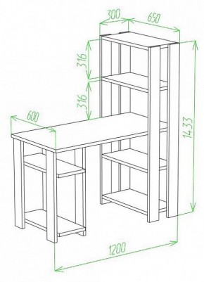 Стол компьютерный Slim СТН-145/120 в Покачах - pokachi.mebel24.online | фото 2