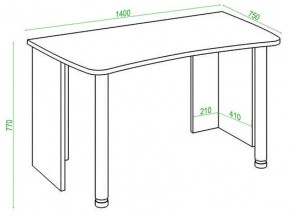 Стол офисный Домино lite СКЛ-Софт140 в Покачах - pokachi.mebel24.online | фото 2