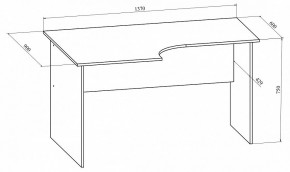 Стол офисный Офис ОФ-10 в Покачах - pokachi.mebel24.online | фото 3