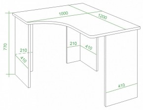 Стол письменный Домино Lite СКЛ-Угл120 в Покачах - pokachi.mebel24.online | фото 2