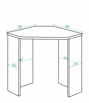 Стол письменный Домино Lite СКЛ-Угл70 в Покачах - pokachi.mebel24.online | фото 2