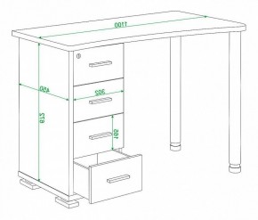 Стол письменный Домино нельсон СКМ-50 в Покачах - pokachi.mebel24.online | фото 5