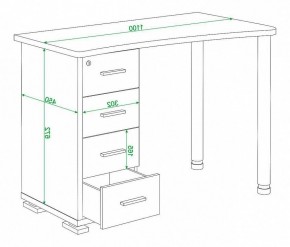 Стол письменный Домино нельсон СКМ-50 в Покачах - pokachi.mebel24.online | фото 5