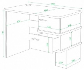 Стол письменный Домино СД-15 С в Покачах - pokachi.mebel24.online | фото 2