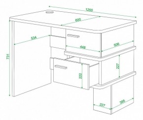 Стол письменный Домино СД-15С в Покачах - pokachi.mebel24.online | фото 3