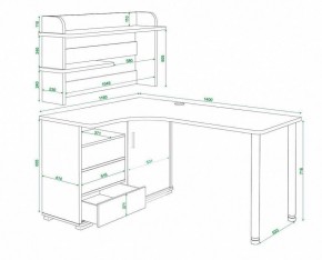 Стол письменный Домино СР-145СМ в Покачах - pokachi.mebel24.online | фото 5