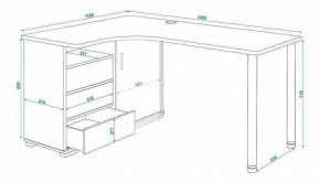 Стол письменный Домино СР-145СМ в Покачах - pokachi.mebel24.online | фото 5