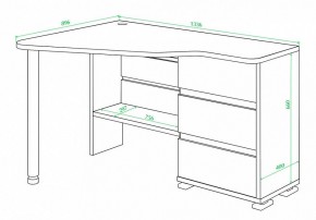 Стол письменный Домино СР-322С в Покачах - pokachi.mebel24.online | фото 2