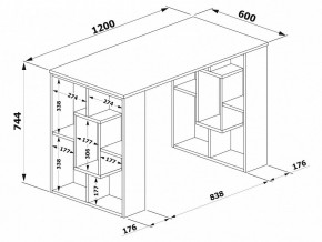 Стол письменный СПм-15 в Покачах - pokachi.mebel24.online | фото 3