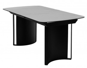 Стол RASMUS 160 TL-45 Белый мрамор, испанская керамика / черный каркас, ®DISAUR в Покачах - pokachi.mebel24.online | фото 1
