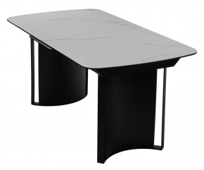 Стол RASMUS 160 TL-45 Белый мрамор, испанская керамика / черный каркас, ®DISAUR в Покачах - pokachi.mebel24.online | фото 3