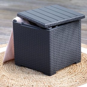 Стол с функцией хранения Виго (Vigo storage box) графит в Покачах - pokachi.mebel24.online | фото 1