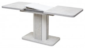 Стол STORK 120 Белый бетон/ Белый М-City в Покачах - pokachi.mebel24.online | фото 4