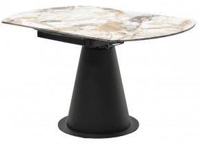 Стол TERAMO 135 GLOSS GRAND JADE SOLID CERAMIC, керамика, поворотн.механизм / Черный каркас, ®DISAUR в Покачах - pokachi.mebel24.online | фото 10