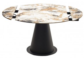 Стол TERAMO 135 GLOSS GRAND JADE SOLID CERAMIC, керамика, поворотн.механизм / Черный каркас, ®DISAUR в Покачах - pokachi.mebel24.online | фото 14