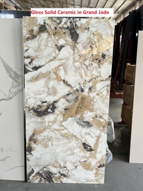 Стол TERAMO 135 GLOSS GRAND JADE SOLID CERAMIC, керамика, поворотн.механизм / Черный каркас, ®DISAUR в Покачах - pokachi.mebel24.online | фото 7