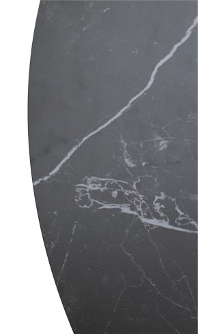 Стол TERNI 120 MATT BLACK MARBLE SOLID CERAMIC Черный мрамор матовый, керамика /Черн.каркас, ®DISAUR в Покачах - pokachi.mebel24.online | фото 9