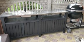 Столик для барбекю 415 Л (Unity Chef 415 L) графит в Покачах - pokachi.mebel24.online | фото 1