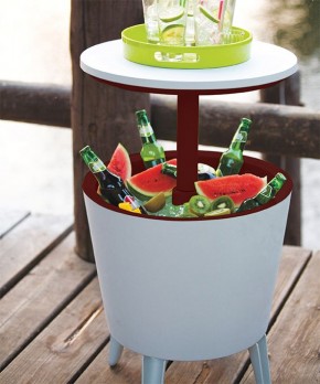 Столик-холодильник COOL BAR крем-шоколад в Покачах - pokachi.mebel24.online | фото 2