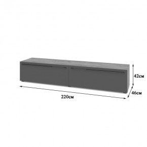 СТОУН С72 Тумба ТВ (золотой дуб/графит) в Покачах - pokachi.mebel24.online | фото 2