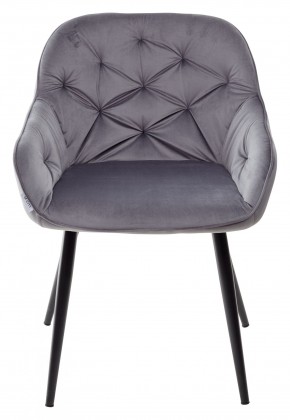 Стул BREEZE BLUVEL-14 GREY, велюр / черный каркас М-City в Покачах - pokachi.mebel24.online | фото 5
