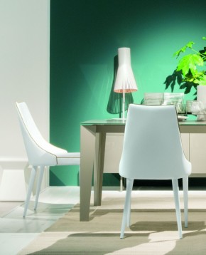 Стул CLARA 40.11 (TR505 white with sand cordonet, экокожа) в Покачах - pokachi.mebel24.online | фото 2