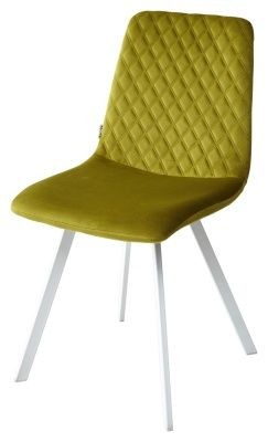Стул DAIQUIRI BLUVEL-75 OLIVA / белый каркас, велюр М-City в Покачах - pokachi.mebel24.online | фото 1