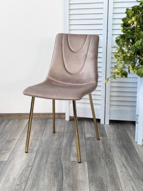 Стул ELLI BLUVEL-40 Бежевый, велюр / золотой каркас М-City в Покачах - pokachi.mebel24.online | фото 4