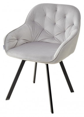 Стул GALE 360 град. поворот. BLUVEL-03 LIGHT GREY, велюр/ черный каркас, М-City в Покачах - pokachi.mebel24.online | фото 1