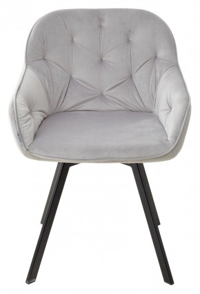 Стул GALE 360 град. поворот. BLUVEL-03 LIGHT GREY, велюр/ черный каркас, М-City в Покачах - pokachi.mebel24.online | фото 3