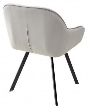 Стул GALE 360 град. поворот. BLUVEL-03 LIGHT GREY, велюр/ черный каркас, М-City в Покачах - pokachi.mebel24.online | фото 4