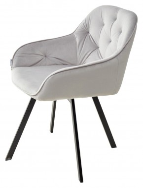 Стул GALE 360 град. поворот. BLUVEL-03 LIGHT GREY, велюр/ черный каркас, М-City в Покачах - pokachi.mebel24.online | фото 5