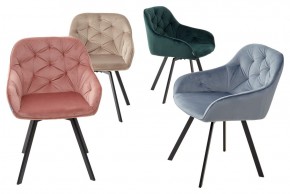 Стул GALE 360 град. поворот. BLUVEL-40 BEIGE, велюр/ черный каркас, М-City в Покачах - pokachi.mebel24.online | фото 3
