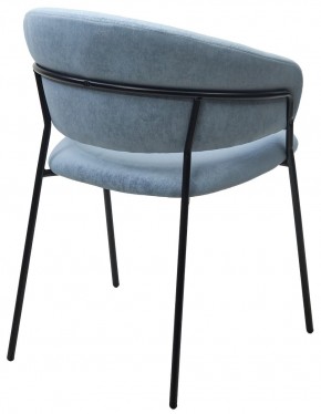 Стул ГЕММА, цвет RAIN 13 blue, велюр / черный каркас М-City в Покачах - pokachi.mebel24.online | фото 9