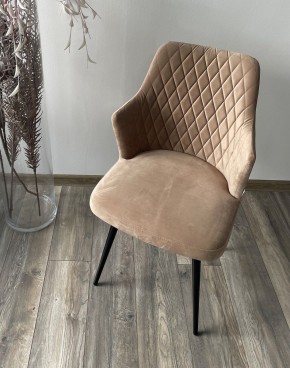 Стул HERMAN 360 град. БЕЖЕВЫЙ #5, велюр / черный каркас М-City в Покачах - pokachi.mebel24.online | фото 2