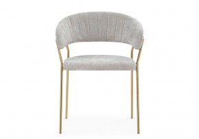 Стул на металлокаркасе Kamelia 1 light gray fabric / gold в Покачах - pokachi.mebel24.online | фото 3