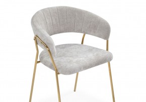 Стул на металлокаркасе Kamelia 1 light gray fabric / gold в Покачах - pokachi.mebel24.online | фото 6