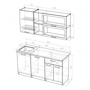 ТАТЬЯНА Кухонный гарнитур Стандарт (1600 мм ) в Покачах - pokachi.mebel24.online | фото 2