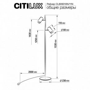 Торшер Citilux Twin CL809010N в Покачах - pokachi.mebel24.online | фото 5