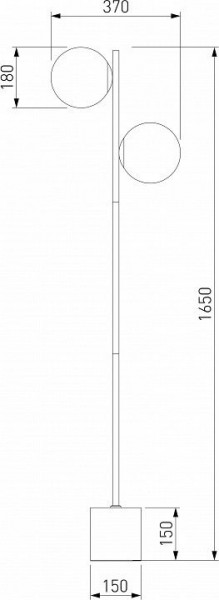 Торшер Eurosvet Marbella 01158/2 латунь в Покачах - pokachi.mebel24.online | фото 3