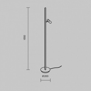 Торшер Maytoni Thin MOD395FL-L28B3K в Покачах - pokachi.mebel24.online | фото 5