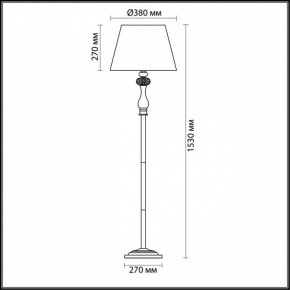 Торшер Odeon Light Gaellori 3393/1F в Покачах - pokachi.mebel24.online | фото 3