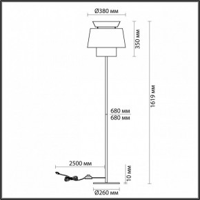 Торшер Odeon Light Kressa 4992/1F в Покачах - pokachi.mebel24.online | фото 4