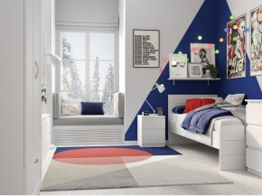 Тумба КАСТОР малая с двумя ящиками, цвет белый в Покачах - pokachi.mebel24.online | фото 3