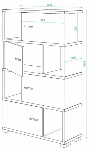 Тумба комбинированная СБ-30/4 в Покачах - pokachi.mebel24.online | фото 2