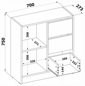 Тумба комбинированная Т-1 в Покачах - pokachi.mebel24.online | фото 4