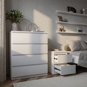 Тумба МАЛЬТА с двумя выдвижными ящиками, цвет белый в Покачах - pokachi.mebel24.online | фото 4
